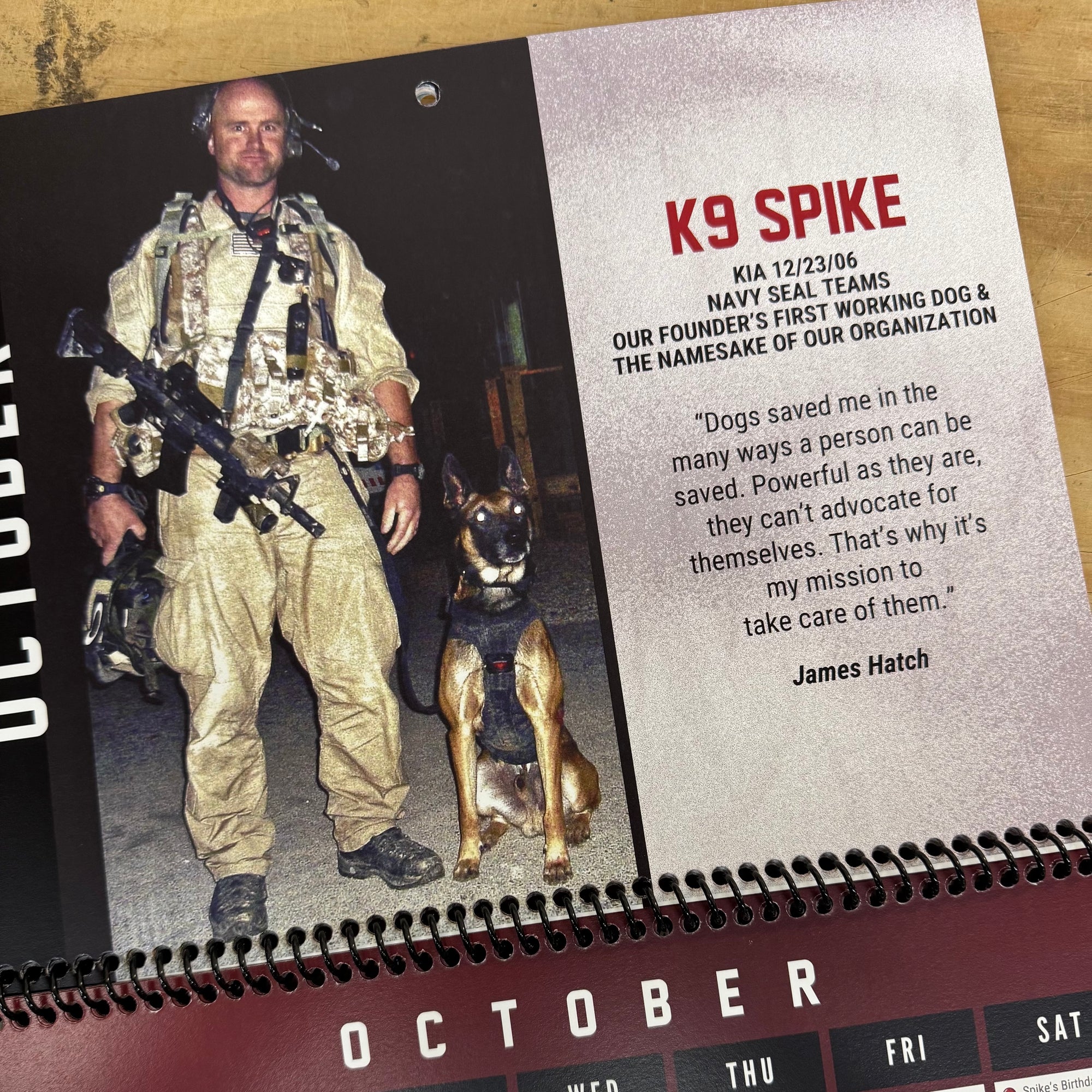 2026 Spike's Calendar