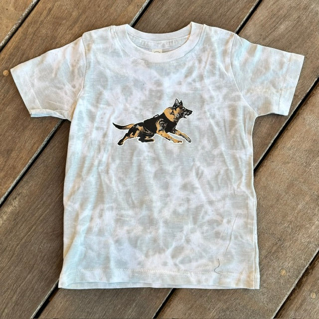 Force Multiplier GITD Kids Shirt White Tie Dye - Warpaint x _invadergirl_