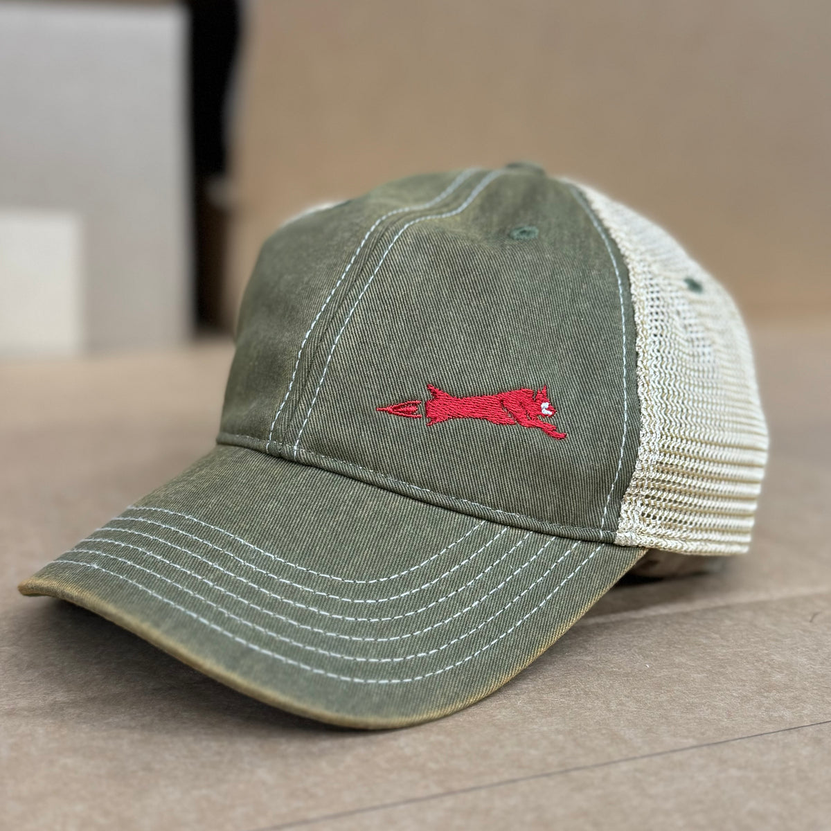 Hairmissile Trucker Hat - OD Green