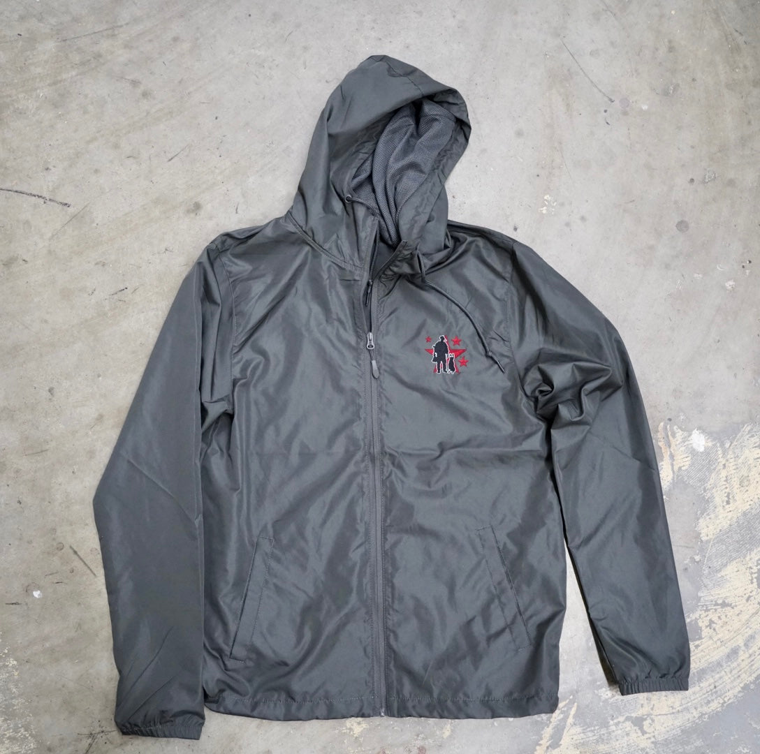 OG Logo Windbreaker - Graphite - Spike's K9 Fund