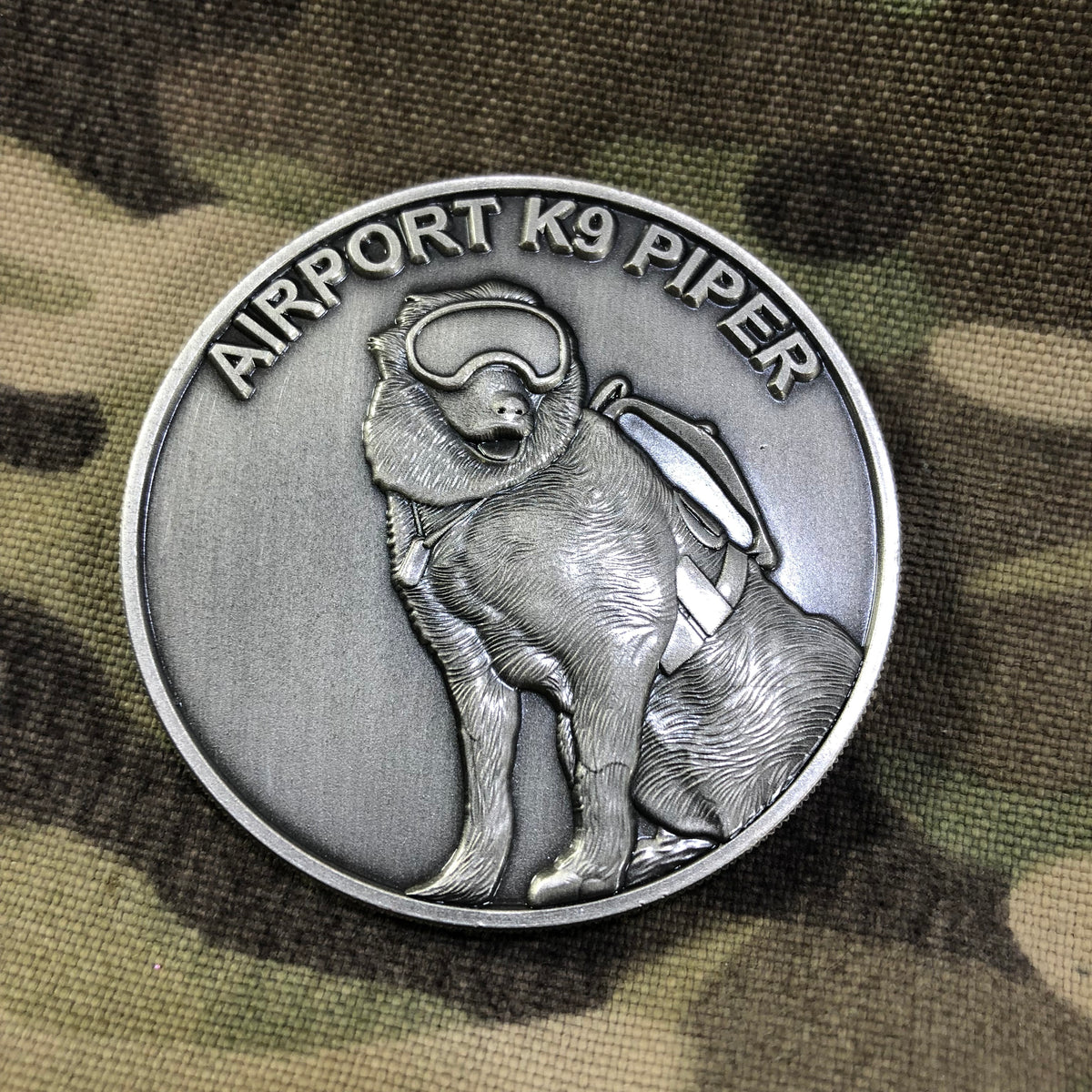 K9 Piper Kit Campaign Challenge Coin