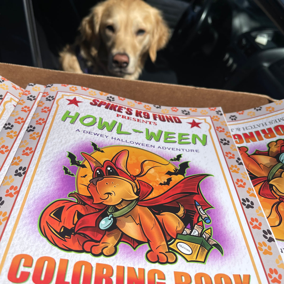 Dewey the Puppy Coloring Book - Halloween Edition